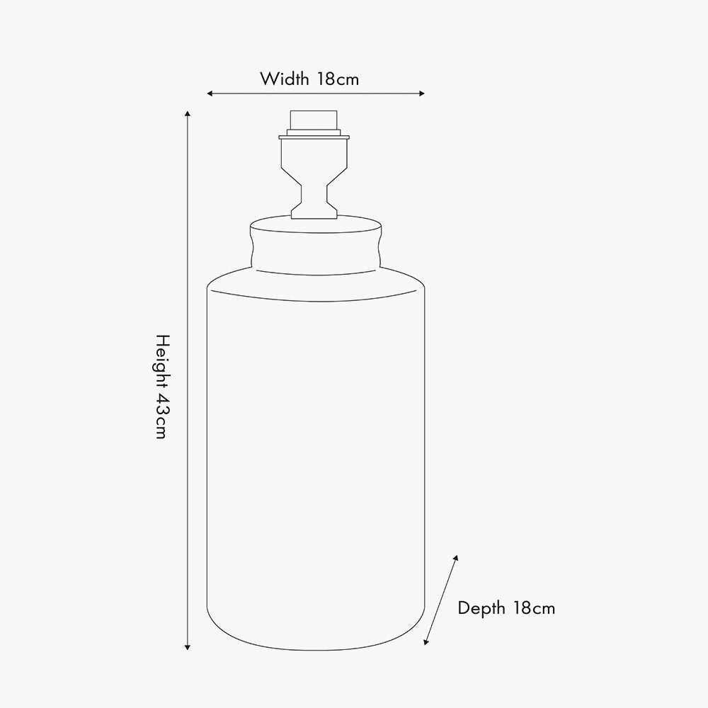 Chirala Black & White Tall Ikat Ceramic Table Lamp - Base Only