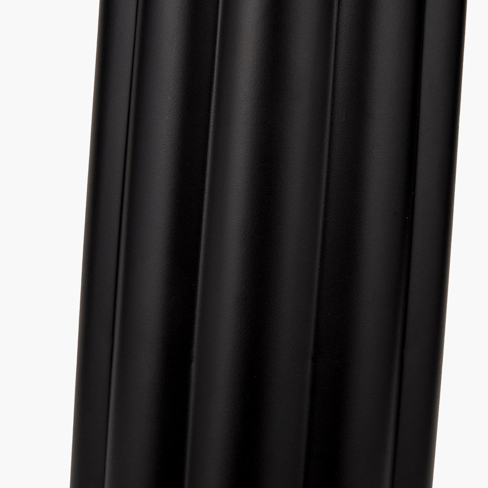 Petula Black Metal Scallop Table Lamp - Base Only