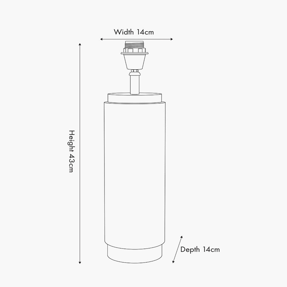 Aurelio Brass & Black Metal Textured Table Lamp - Base Only