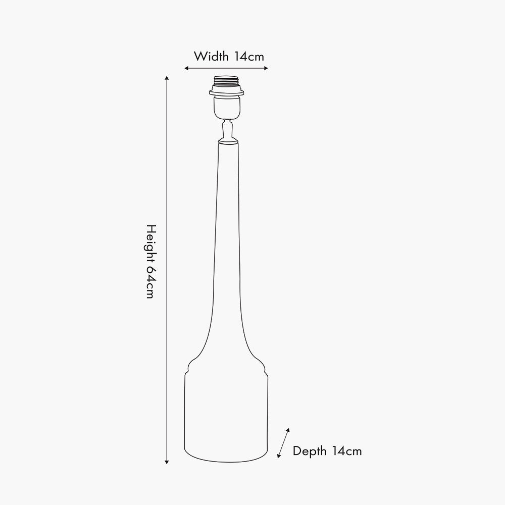 Marin Black Wood Tall Neck Table Lamp - Base Only