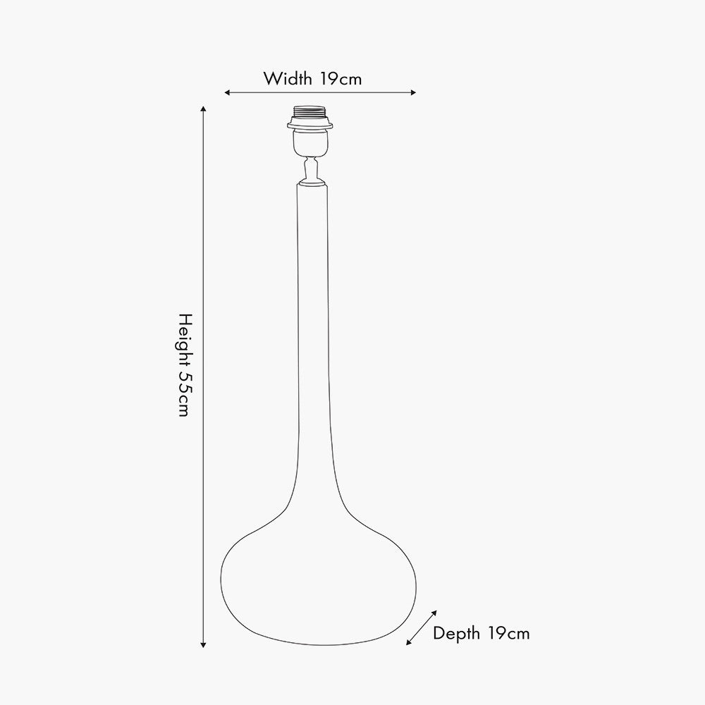 Toma Oiled Mango Wood Tall Table Lamp Base