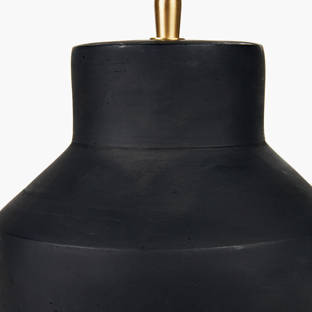 Inna Black Urn Terracotta Table Lamp - Base Only