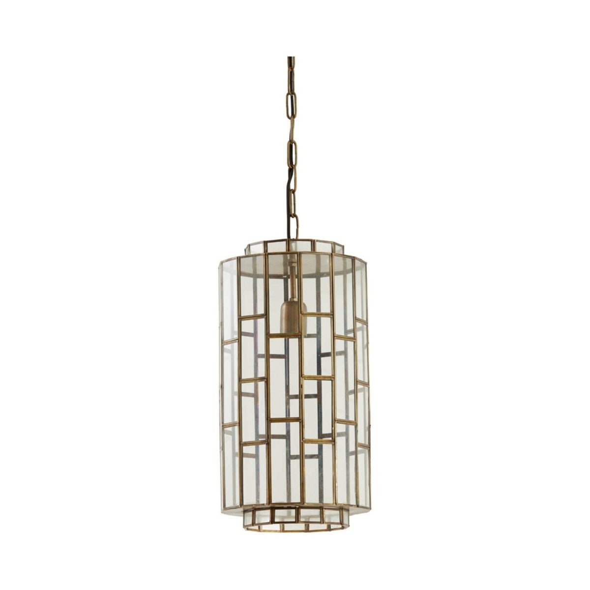Søstrene Antique Bronze & Glass Pendant Light 24cm