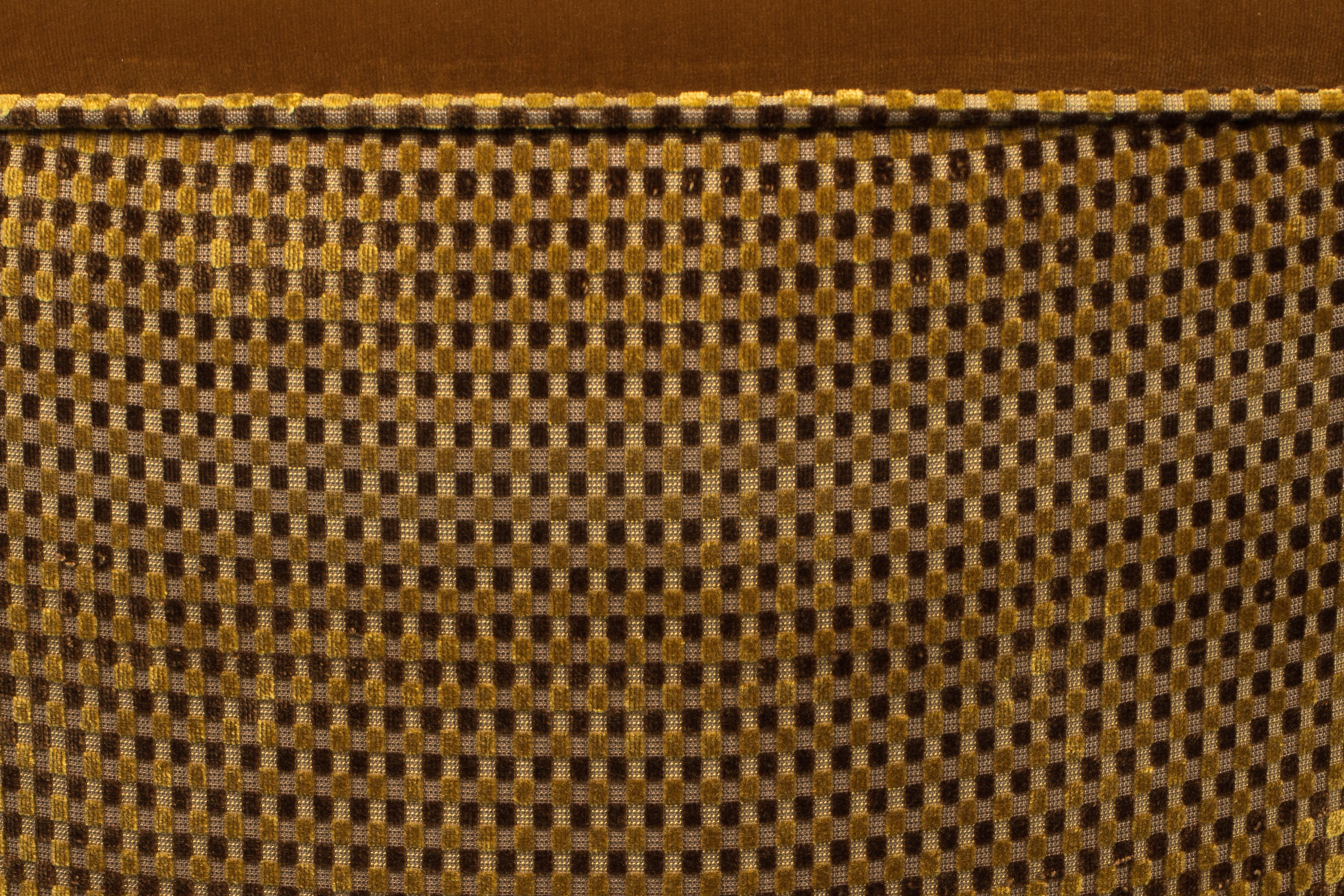 Dutchbone Madison Whiskey Brown Velvet Swivel Chair