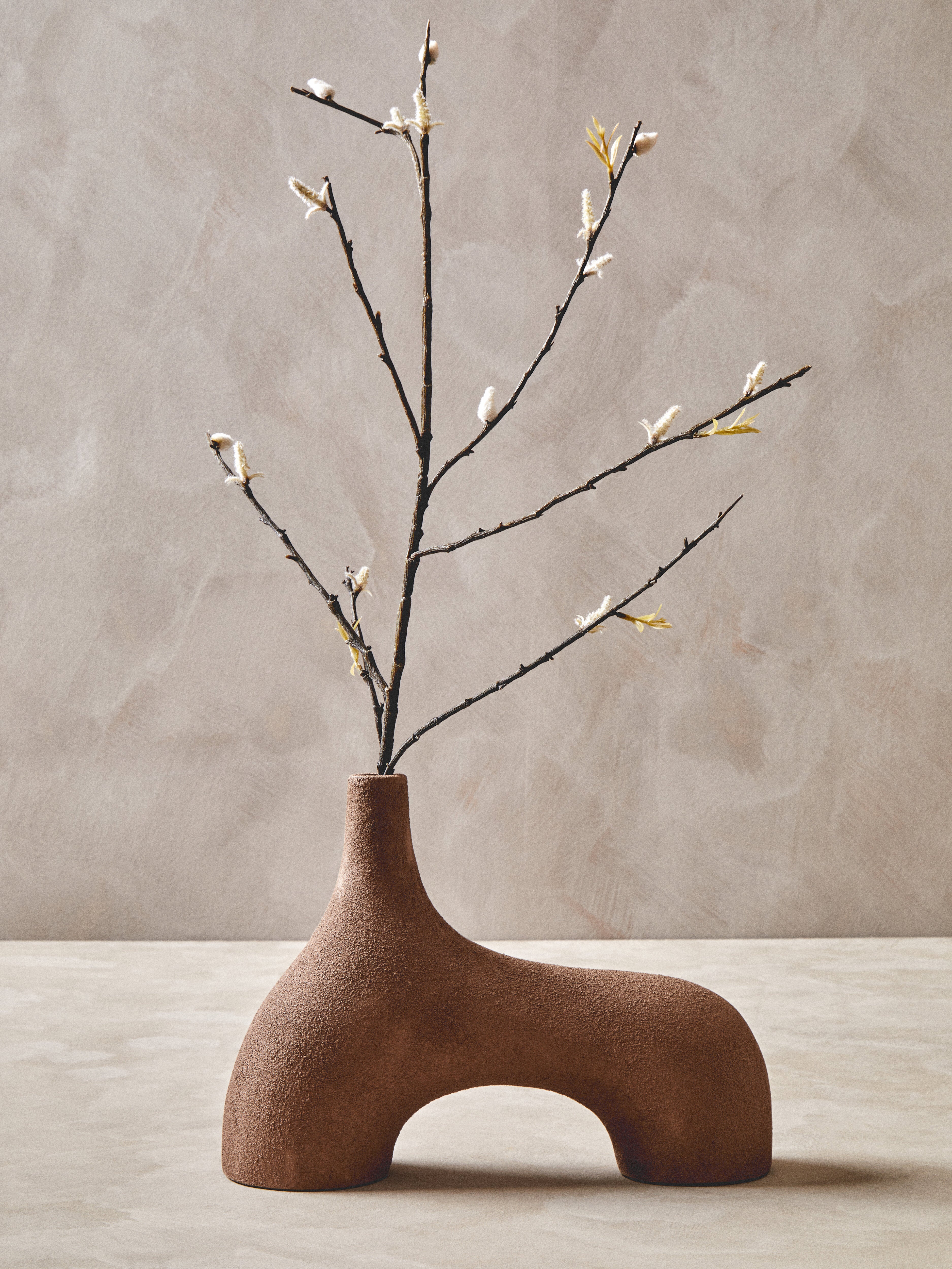Avila Textured Brown Abstract Vase