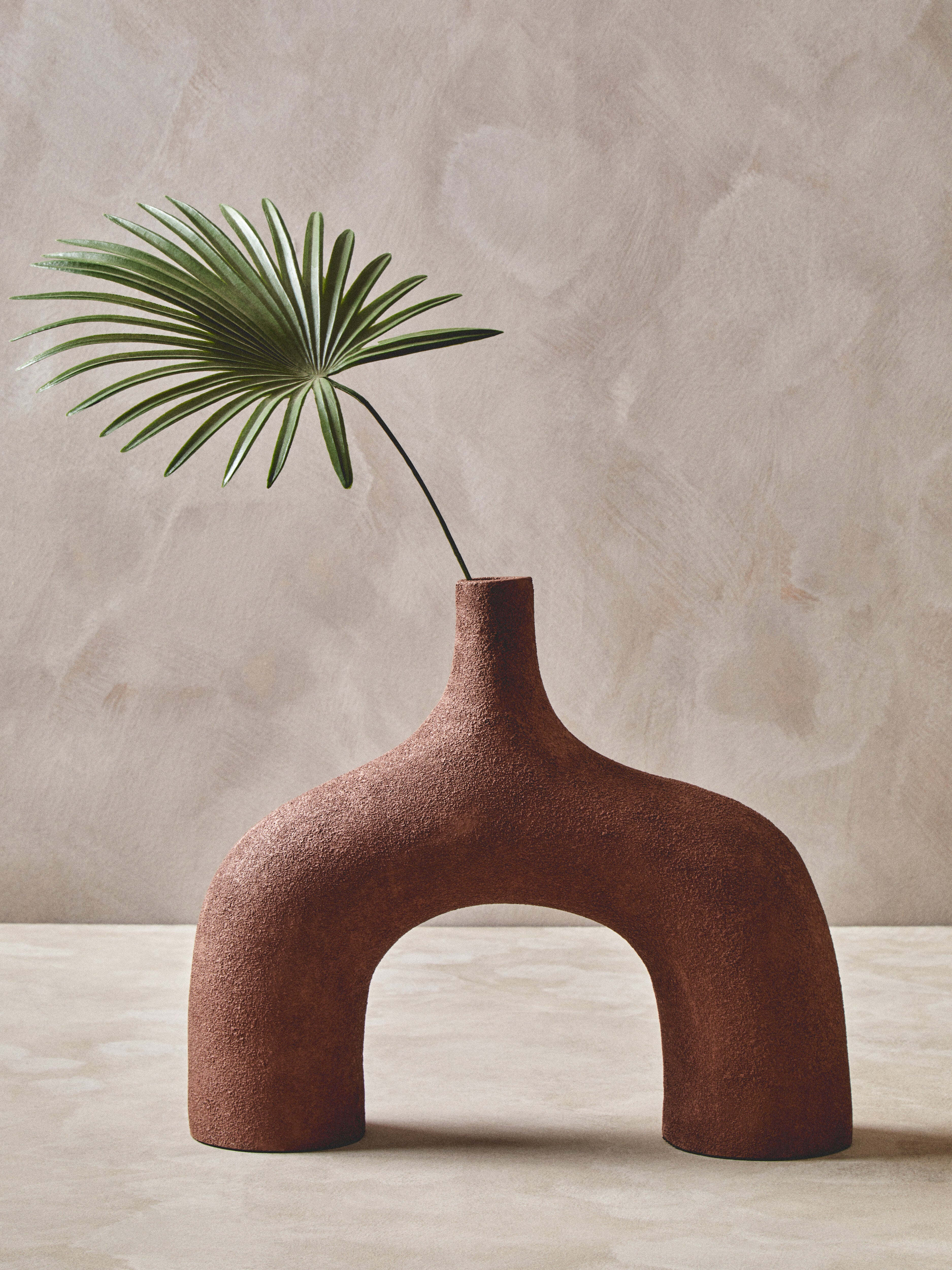 Avila Textured Red Abstract Vase