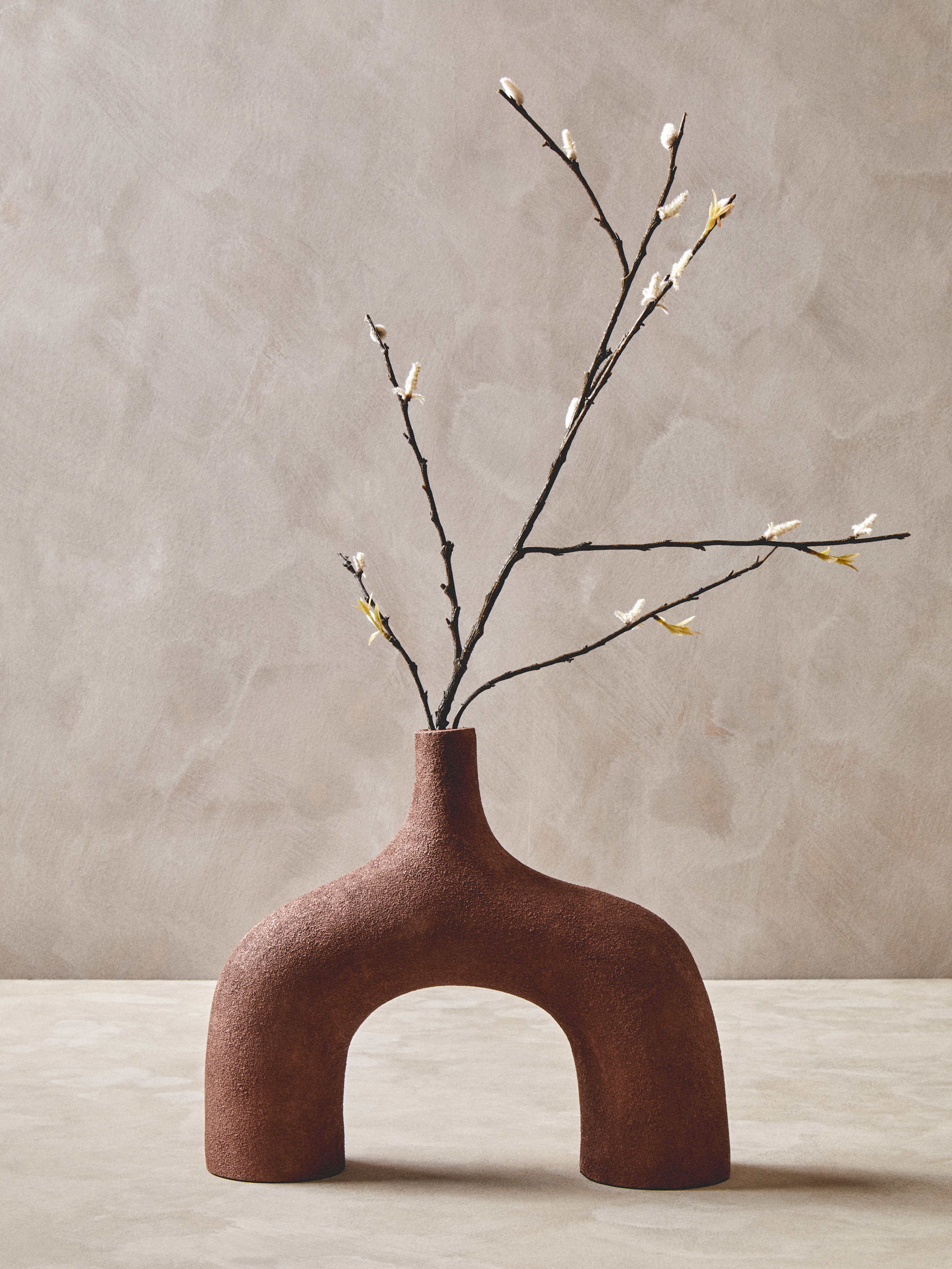 Avila Textured Red Abstract Vase