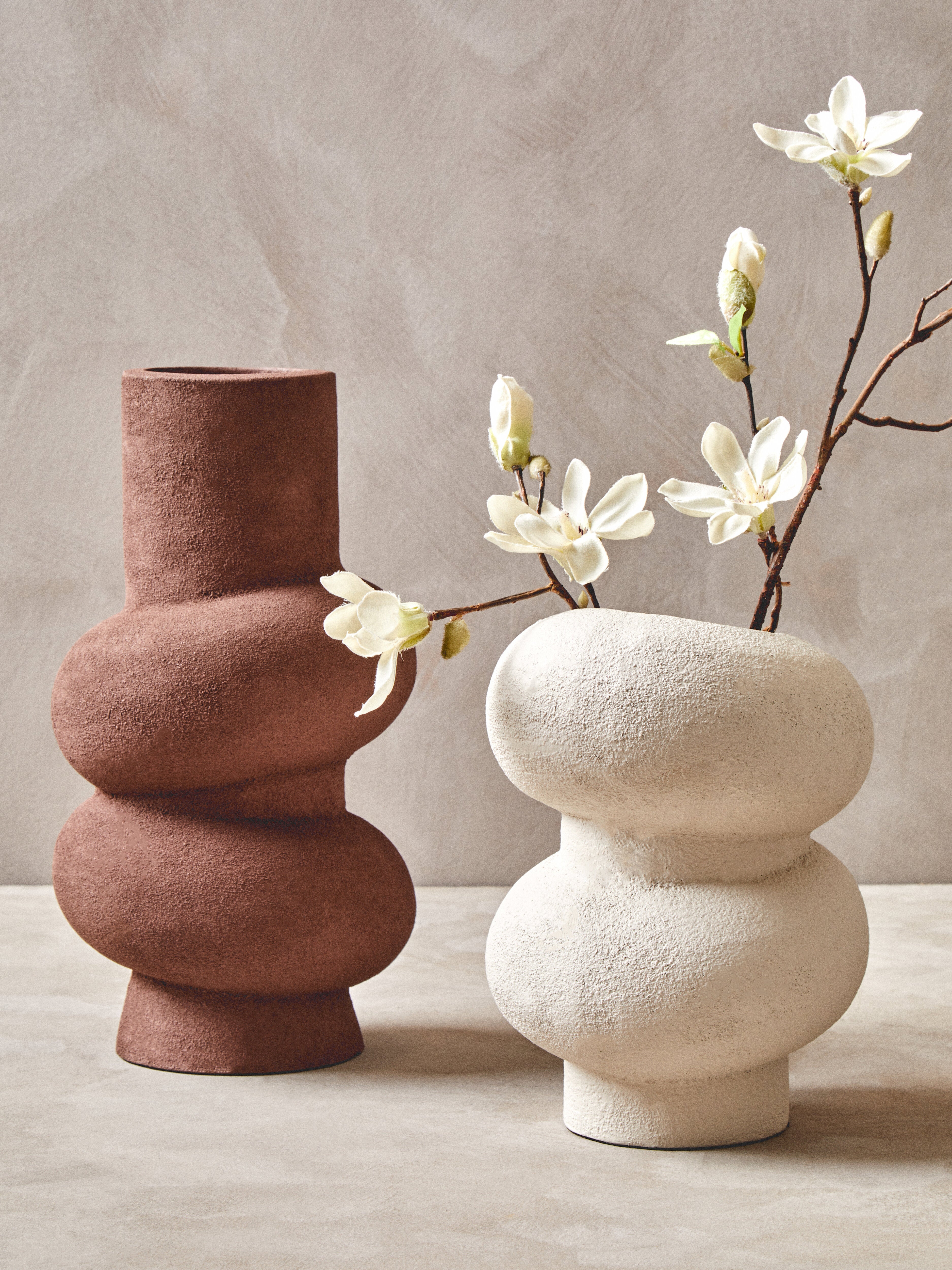 Avila Textured White Bubble Vase