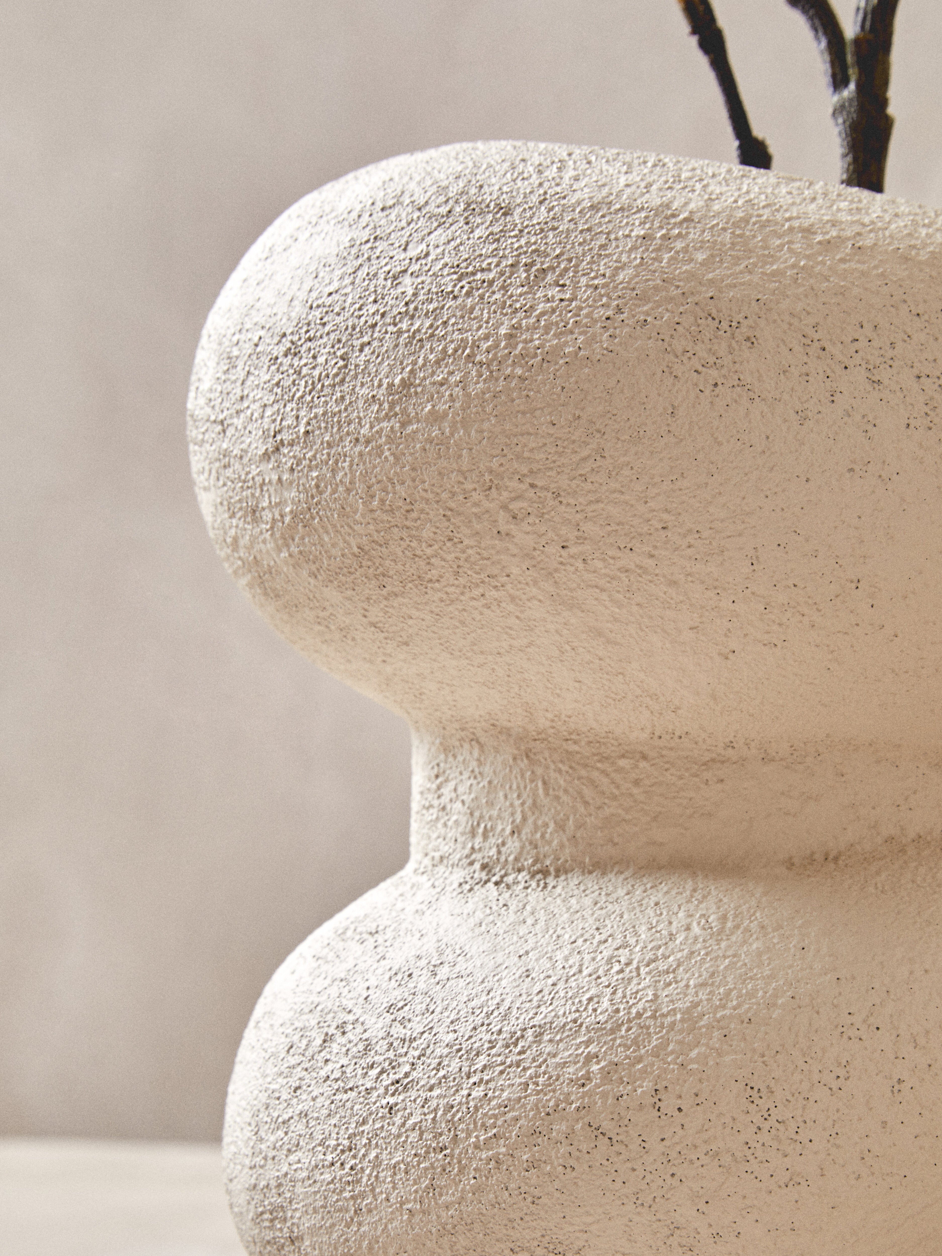 Avila Textured White Bubble Vase