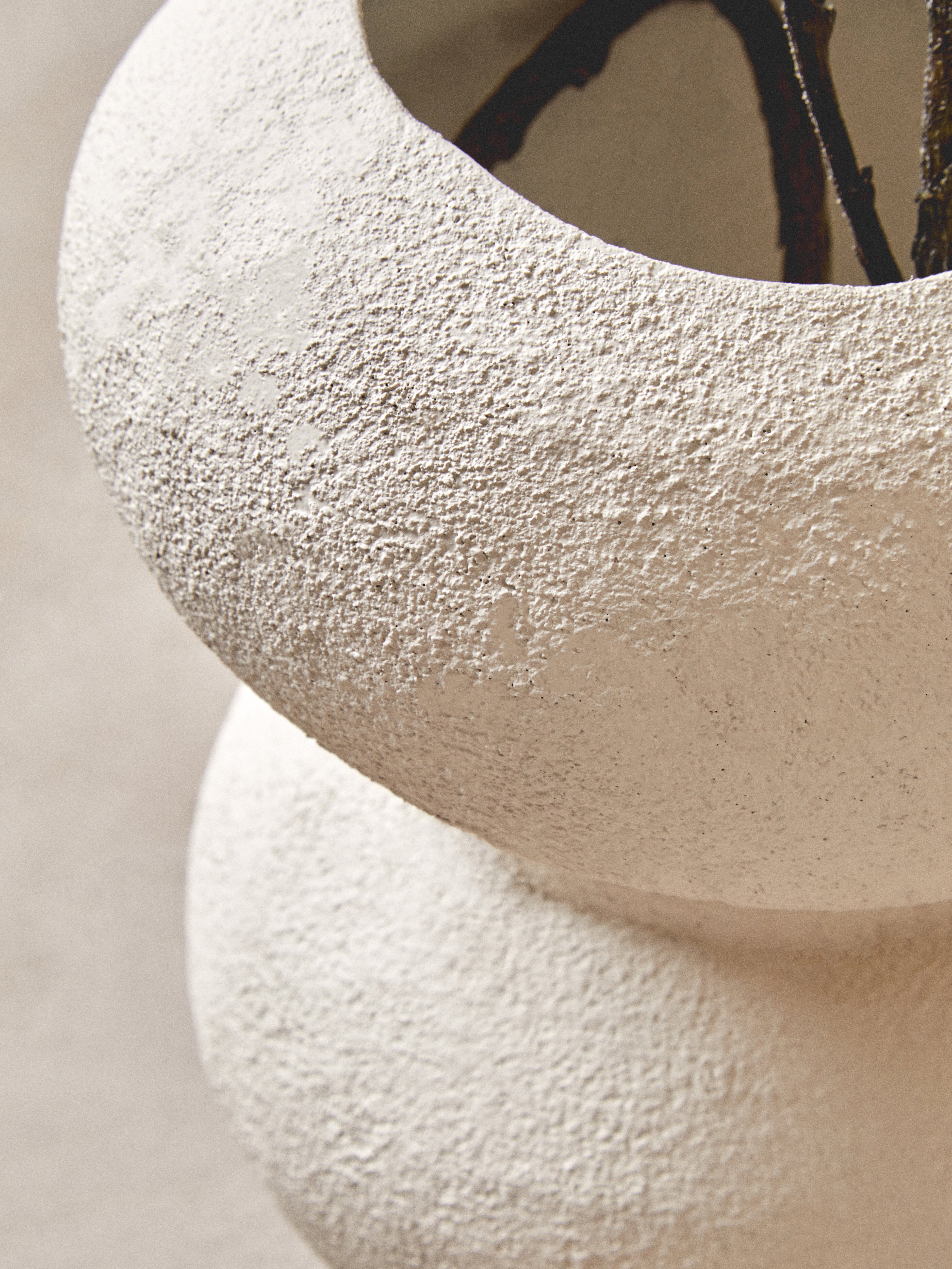 Avila Textured White Bubble Vase
