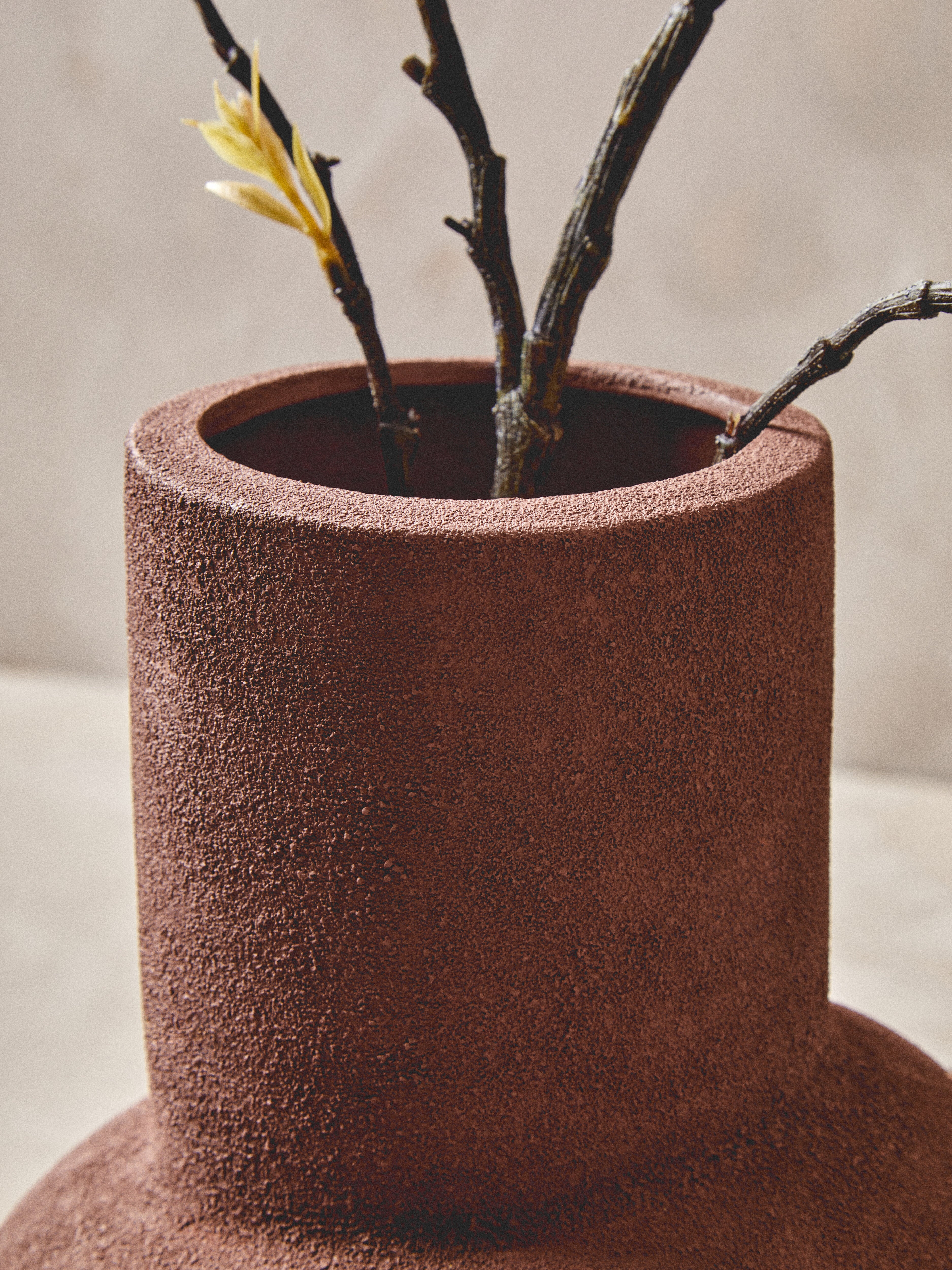 Avila Textured Red Bubble Vase