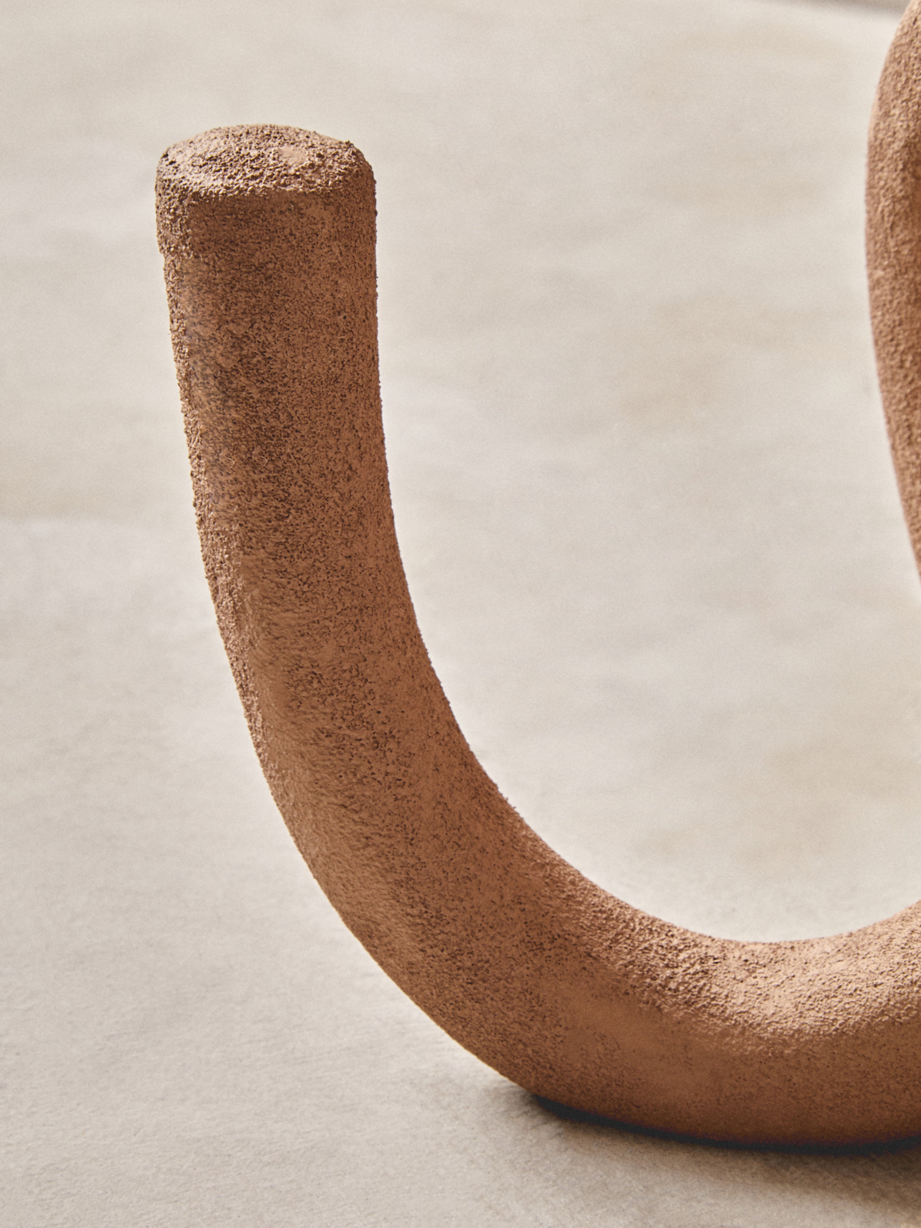 Avila Textured Brown Loop Sculpture
