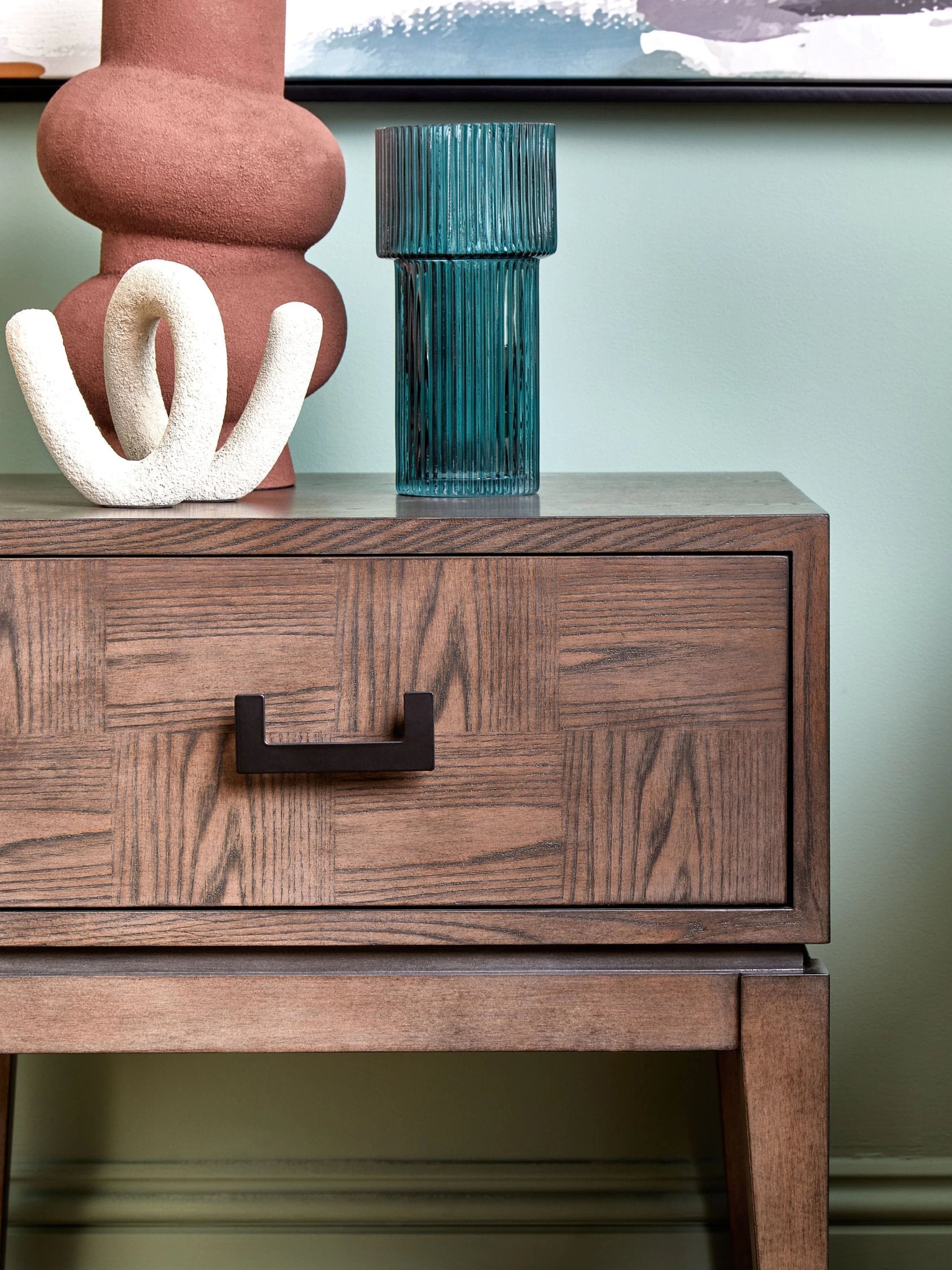 Burford Antique Grey 1 Drawer Side Table