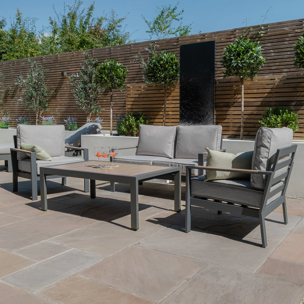 Vancouver Dove Grey Sofa Set | 4 Seater