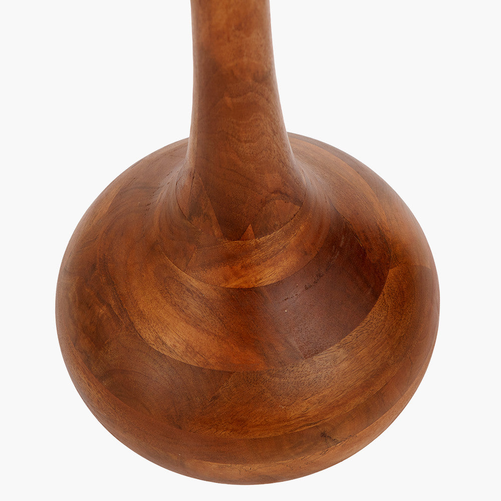 Toma Oiled Mango Wood Tall Floor Lamp Base
