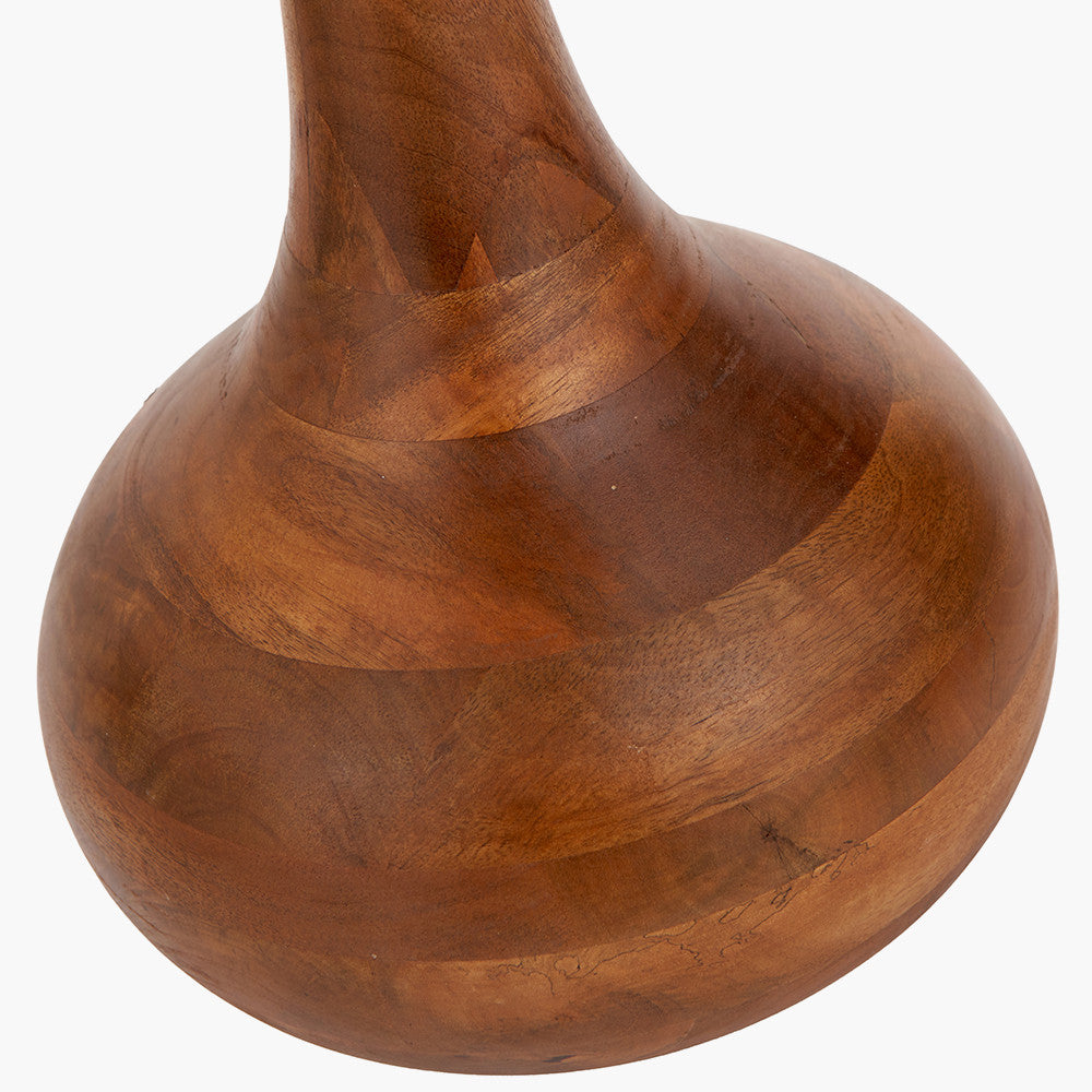 Toma Oiled Mango Wood Tall Floor Lamp Base