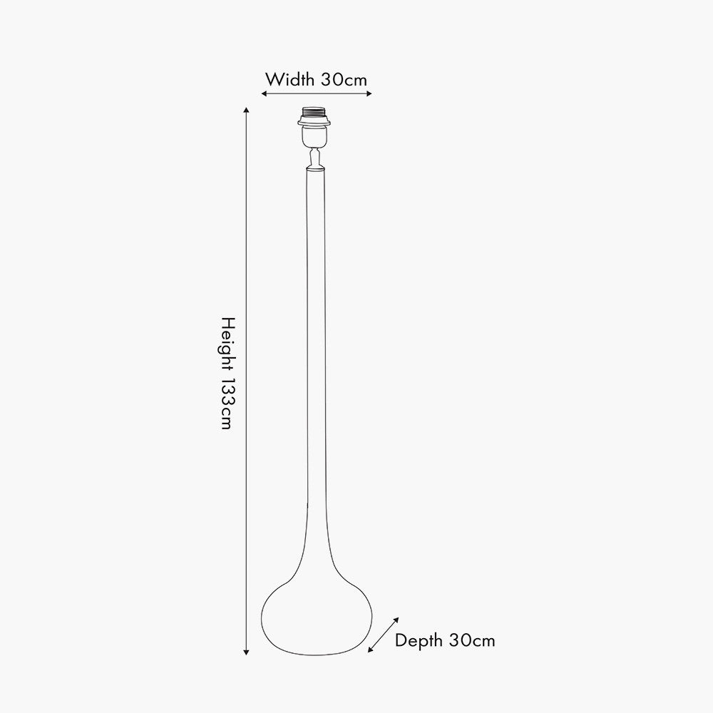 Toma Oiled Mango Wood Tall Floor Lamp Base