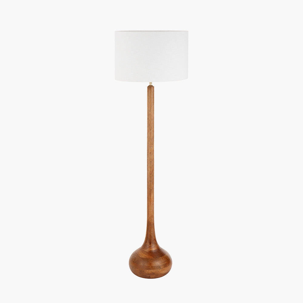 Toma Oiled Mango Wood Tall Floor Lamp Base