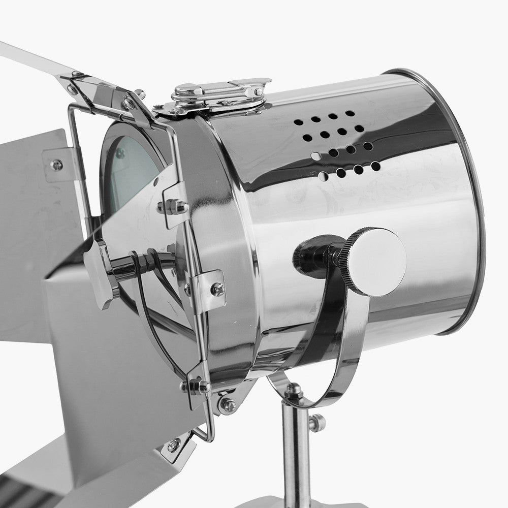 Hereford Silver & Black Tripod Floor Lamp