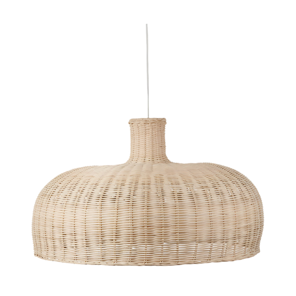 Caswell Natural Rattan Dome Pendant Light