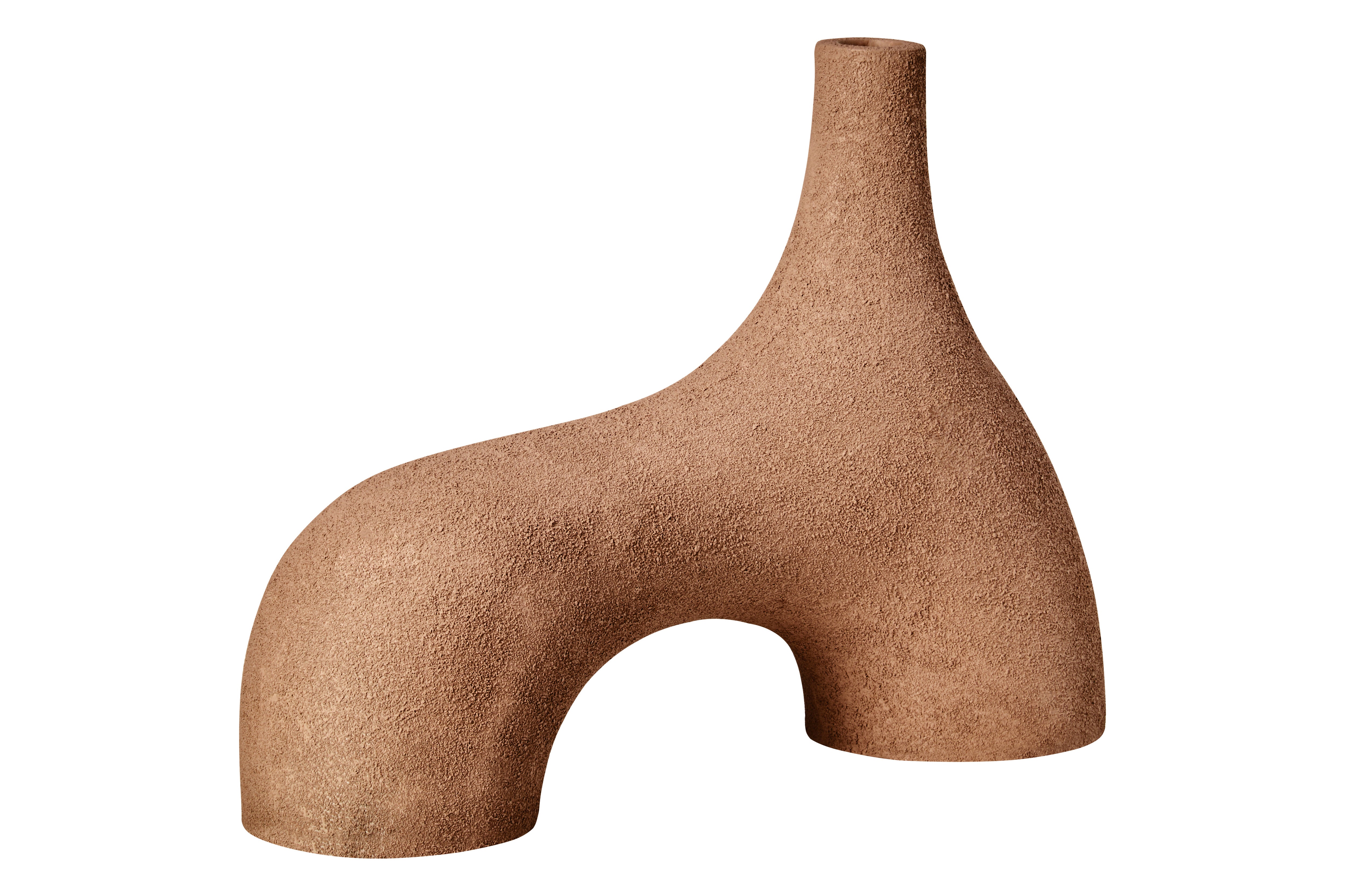 Avila Textured Brown Abstract Vase