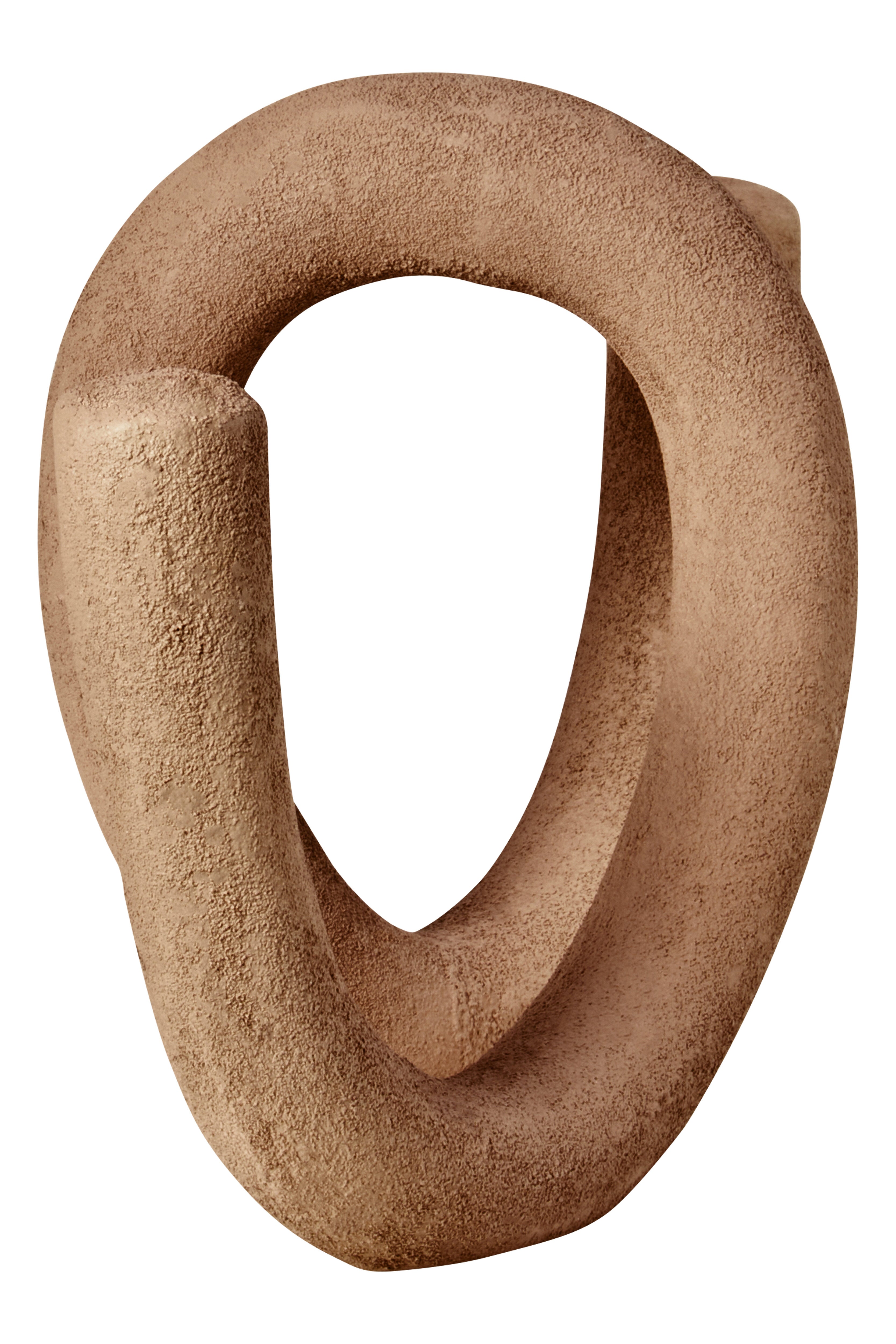 Avila Textured Brown Loop Sculpture