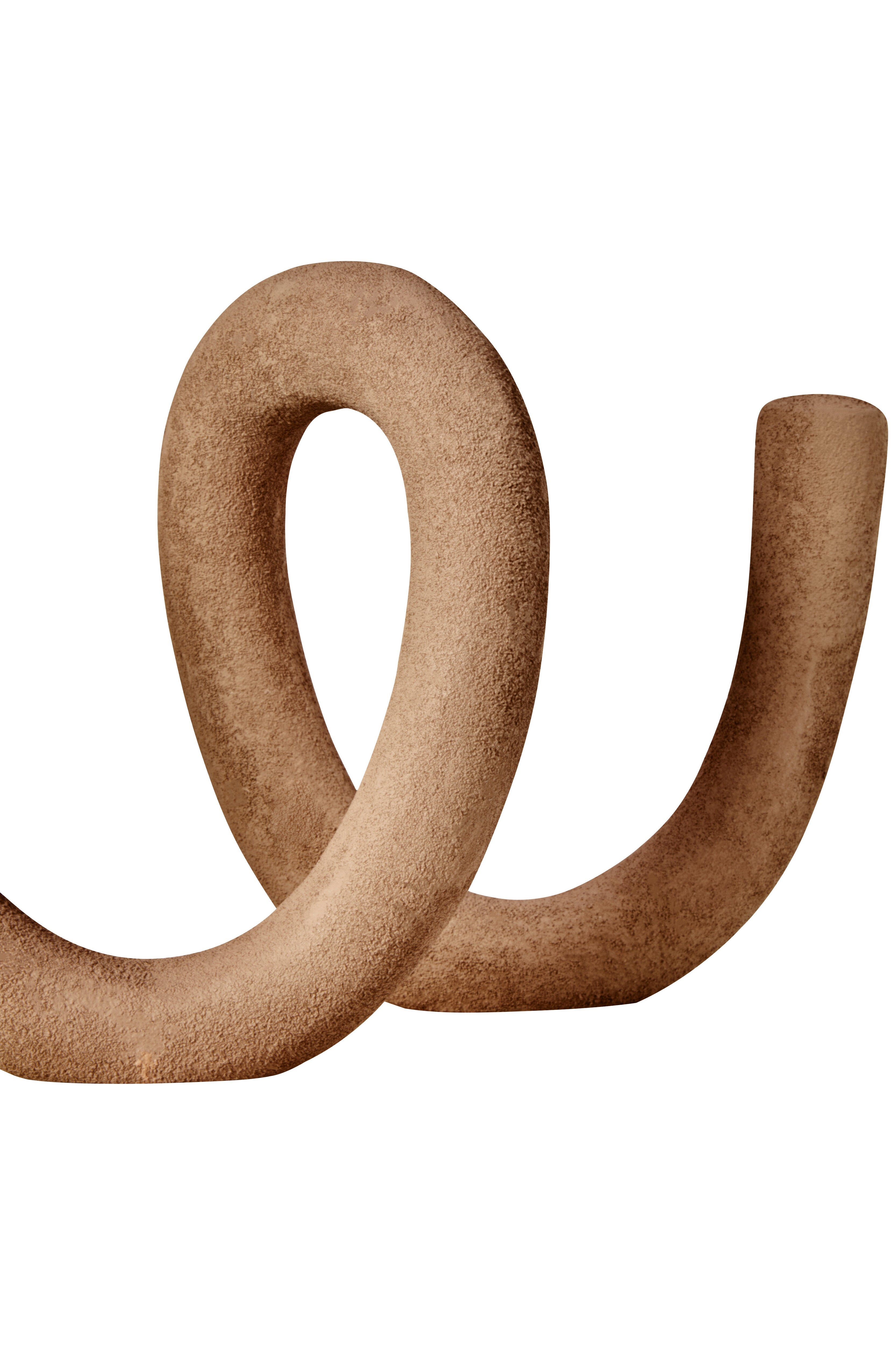 Avila Textured Brown Loop Sculpture