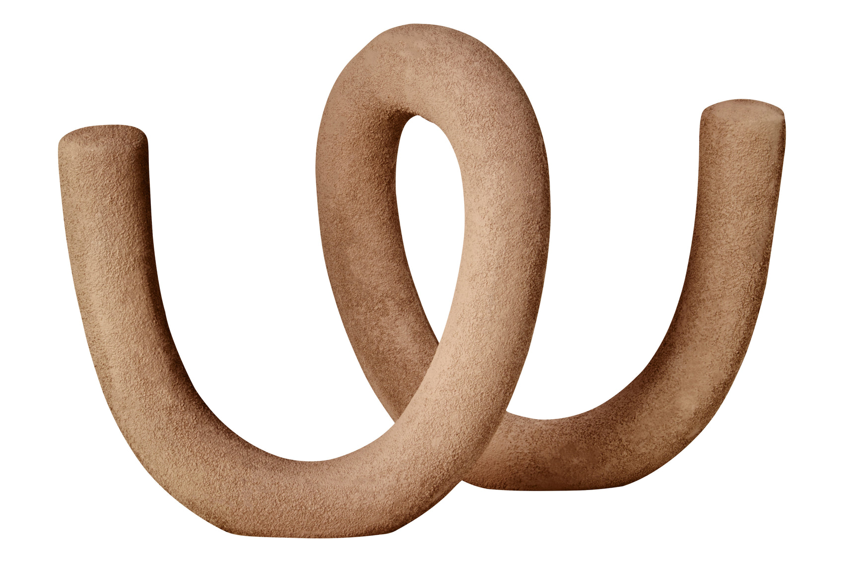 Avila Textured Brown Loop Sculpture