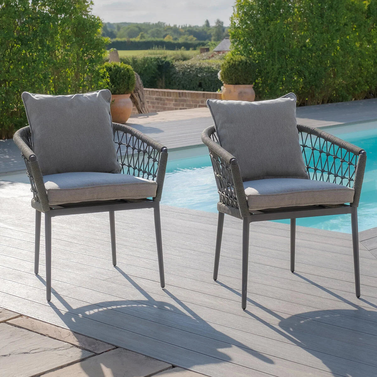 Monaco Set of 2 Dining Chairs - Ivy Green