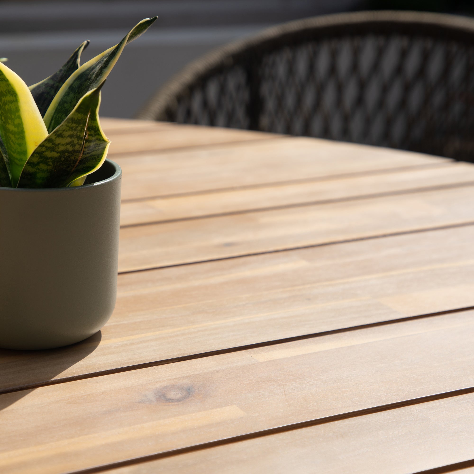 Bali Sandstone Round Dining Set | 6 Seater