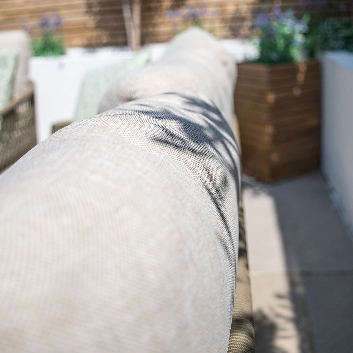 Maze Bali Sandstone Corner Sofa Set & Armchair