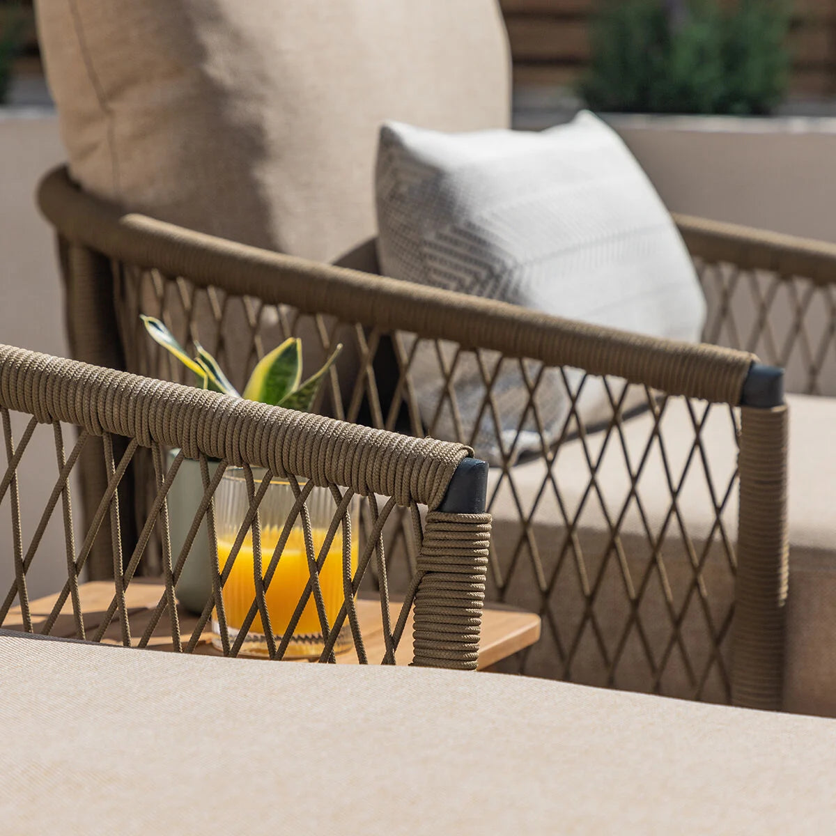 Bali Sandstone Double Sunlounger Set