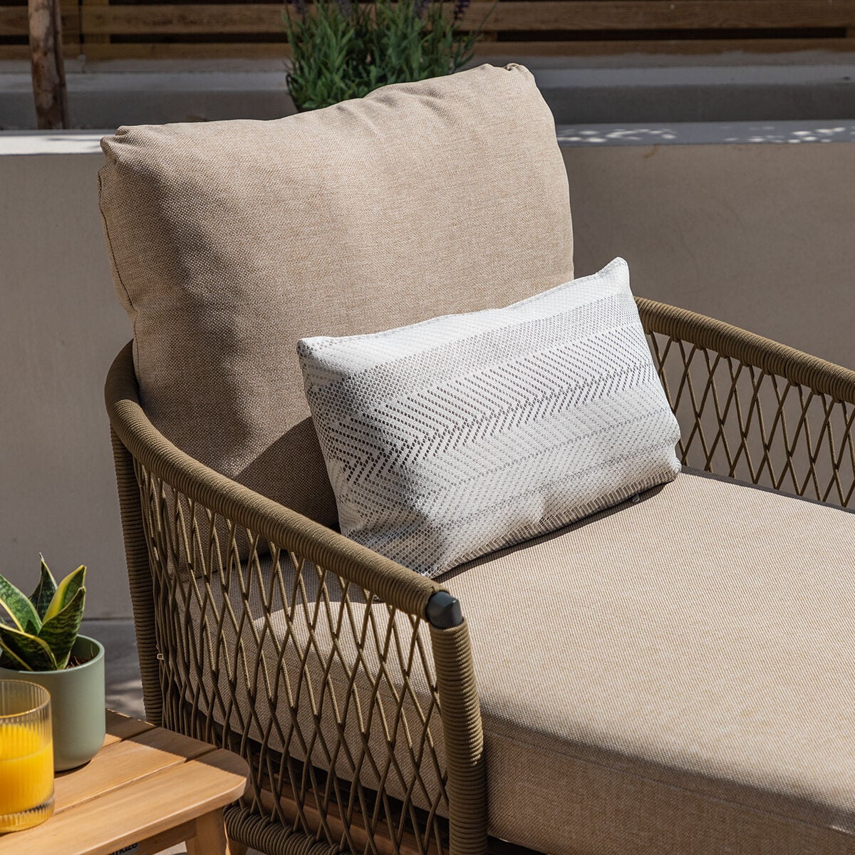 Bali Sandstone Double Sunlounger Set