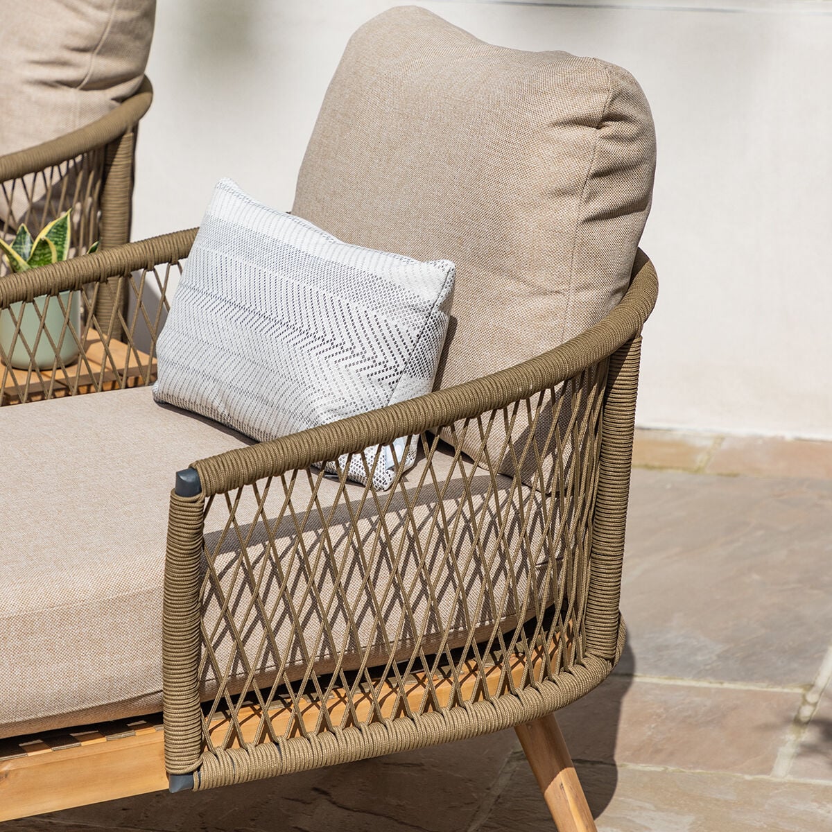 Bali Sandstone Double Sunlounger Set