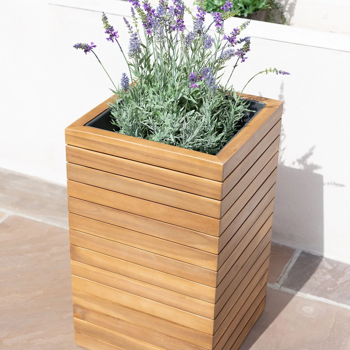 New Bali Medium Planter - Acacia Wood