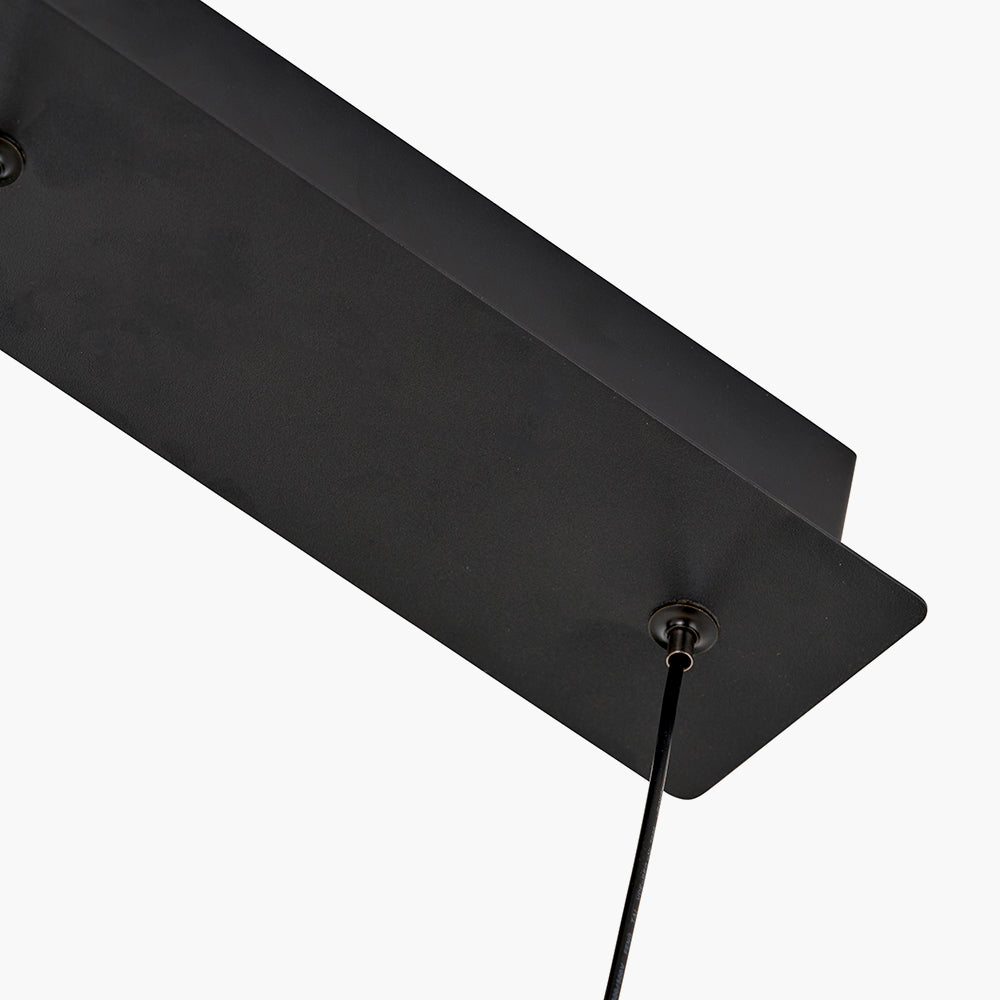 Xena Black & Rose Gold Metal 5 Drop LED Pendant Light