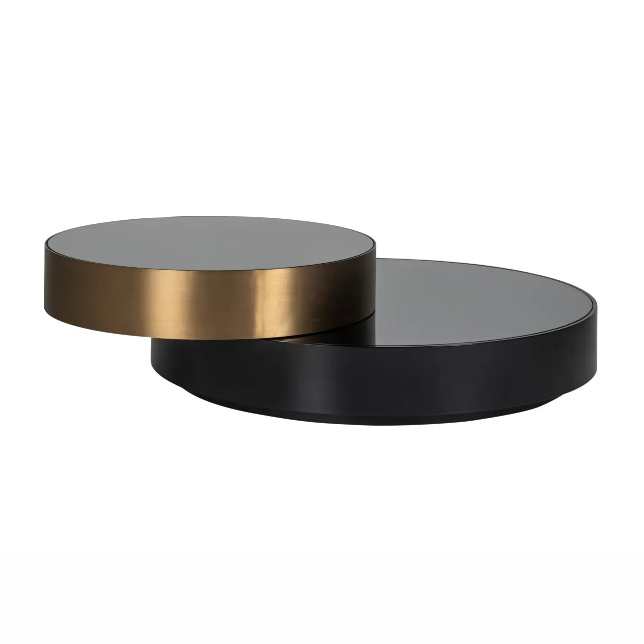 Richmond Interiors Slice Black & Gold Coffee Table
