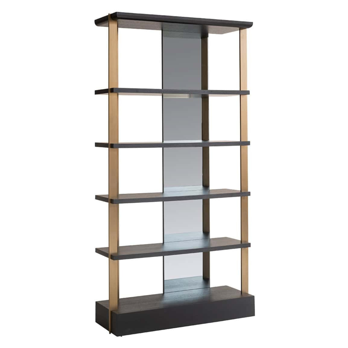 Display cabinet Rigley with mirror (Charcoal)