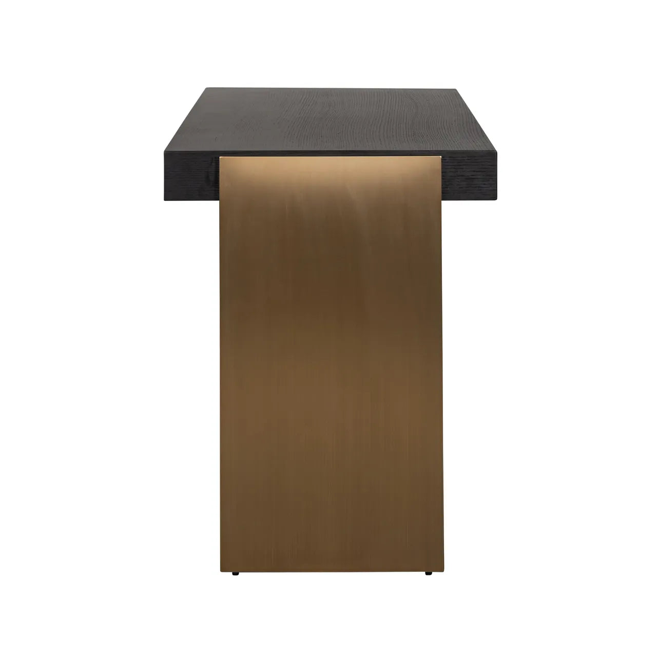 Richmond Interiors Connar Charcoal Black & Gold Desk