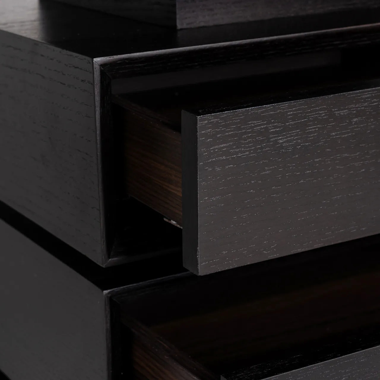 Richmond Interiors Connar Charcoal Black & Gold Desk