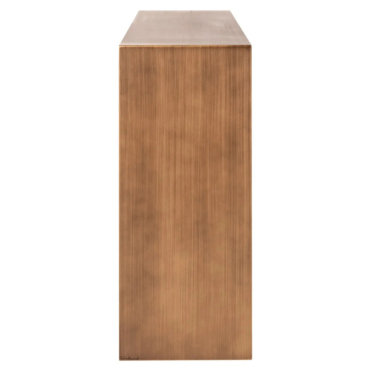 Richmond Interiors Lugano Brushed Gold Console Table