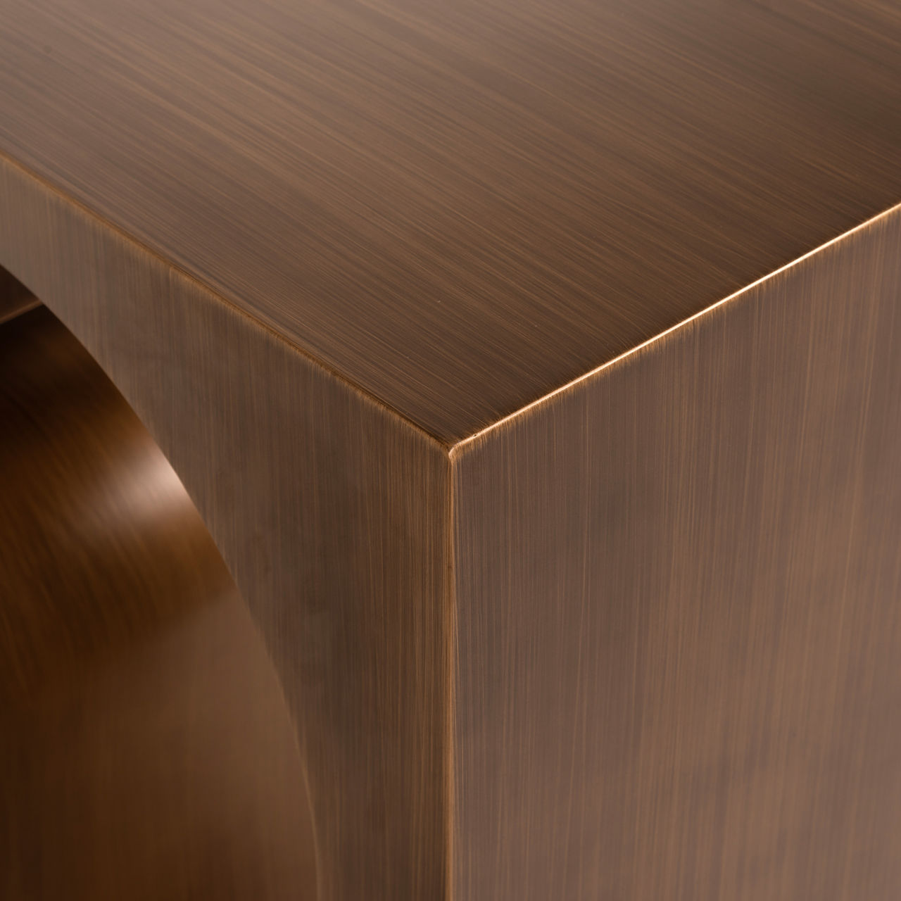 Console Lugano brushed gold