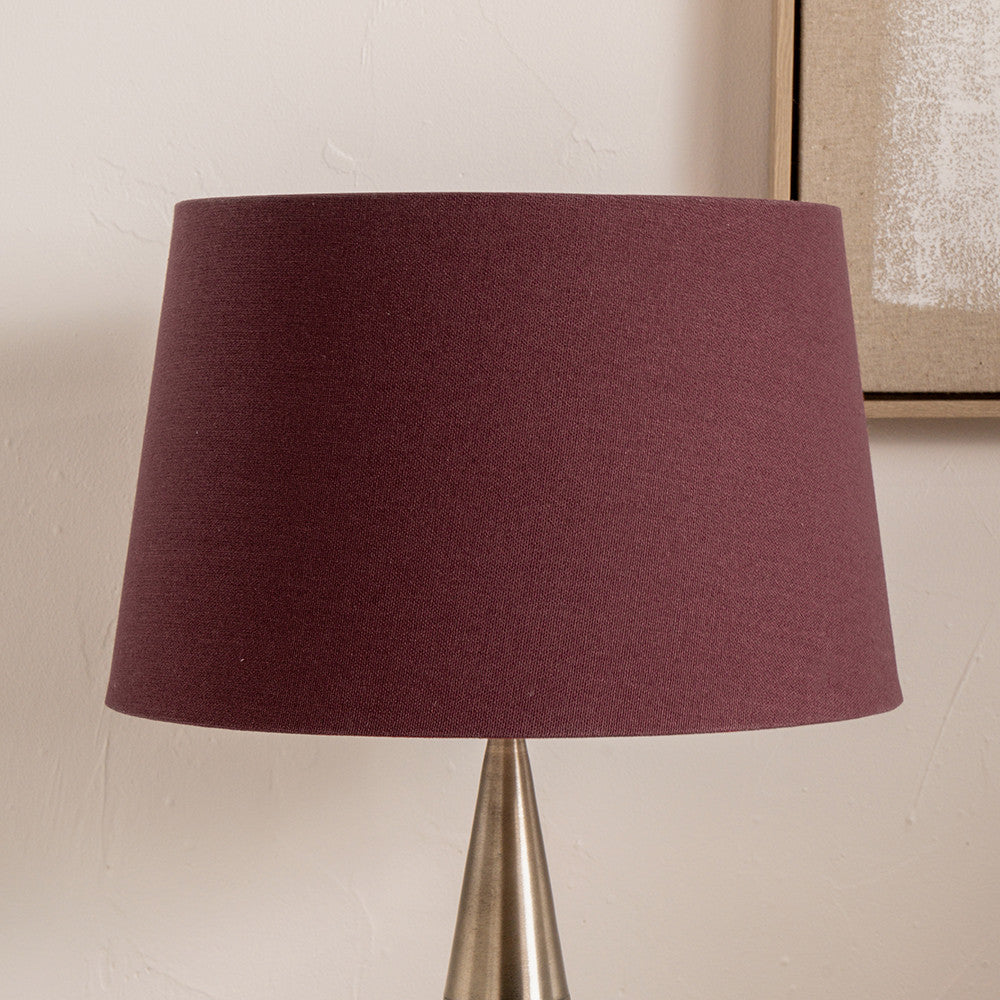 Winston 40cm Mulberry Handloom Tapered Lampshade - CLEARANCE
