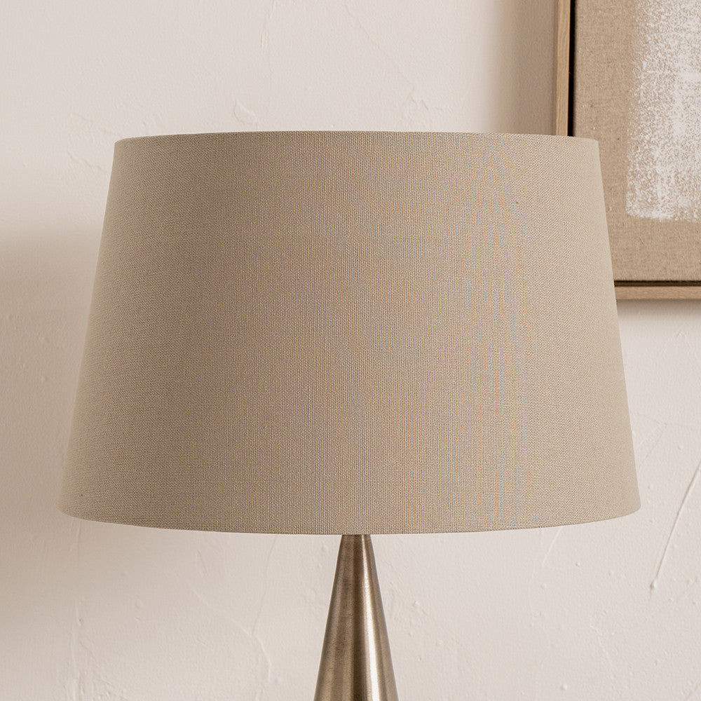 Winston 35cm Taupe Handloom Tapered Lampshade - CLEARANCE