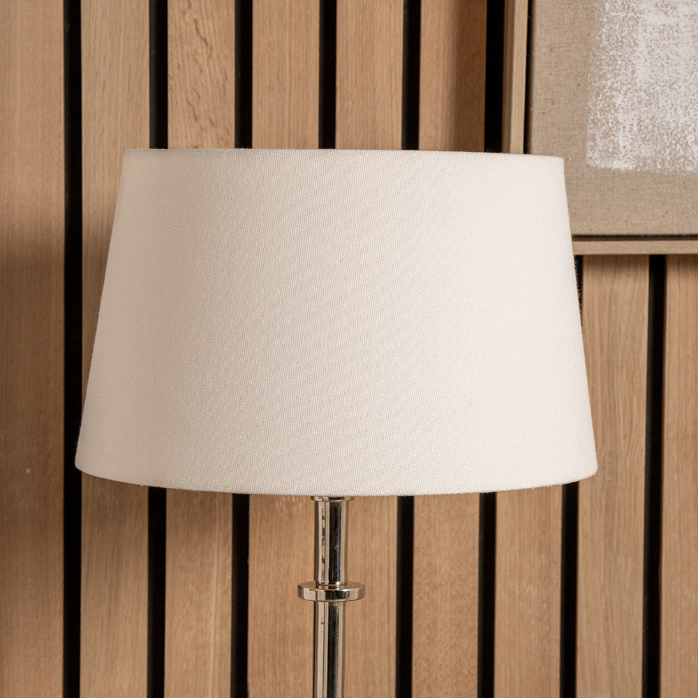 Winston 45cm White Handloom Tapered Lampshade