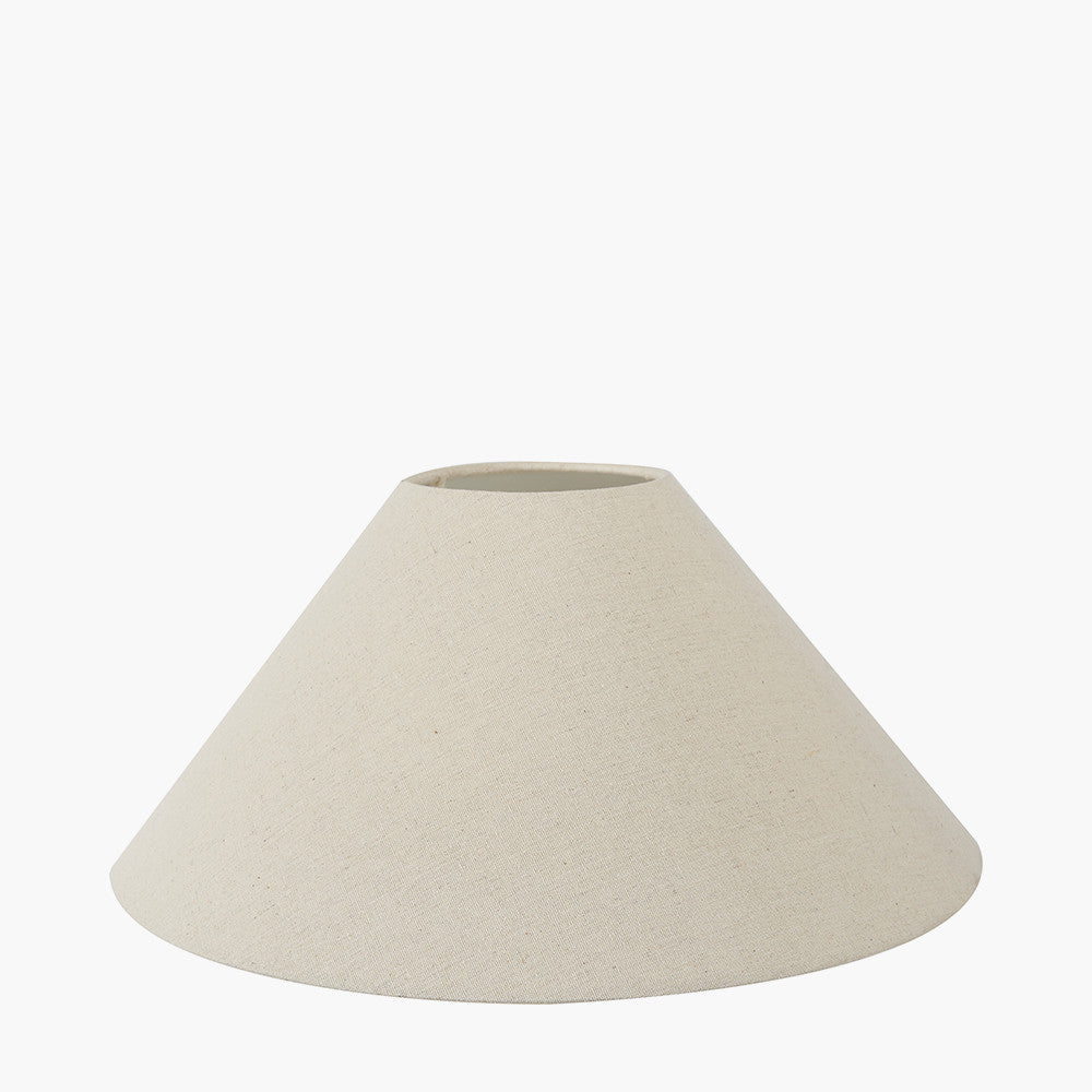 Harley 55cm Cream Slubby Hopsack Empire Lampshade