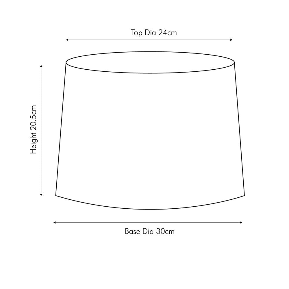 Adelaide 30cm Sage Green Tapered Poly Cotton Lampshade