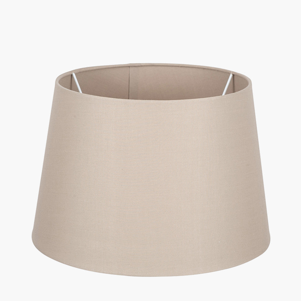 Adelaide 20cm Taupe Tapered Poly Cotton Lampshade