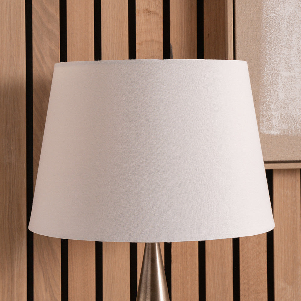 Adelaide 35cm Ivory Tapered Poly Cotton Lampshade