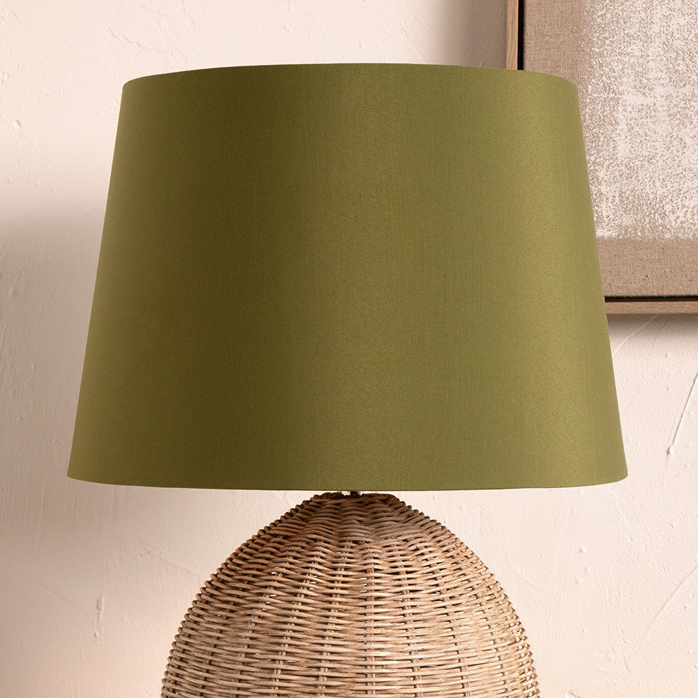 Adelaide 35cm Sage Green Tapered Poly Cotton Lampshade